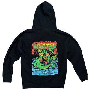 XGAMES Ventura 2024 Black Graphic Hoodie Sweater EUC L